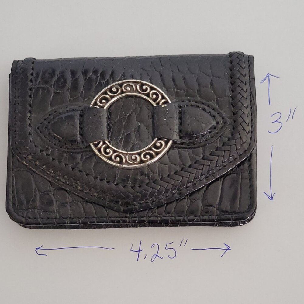 Brighton Alligator Leather Business Card Case, NEW, no box